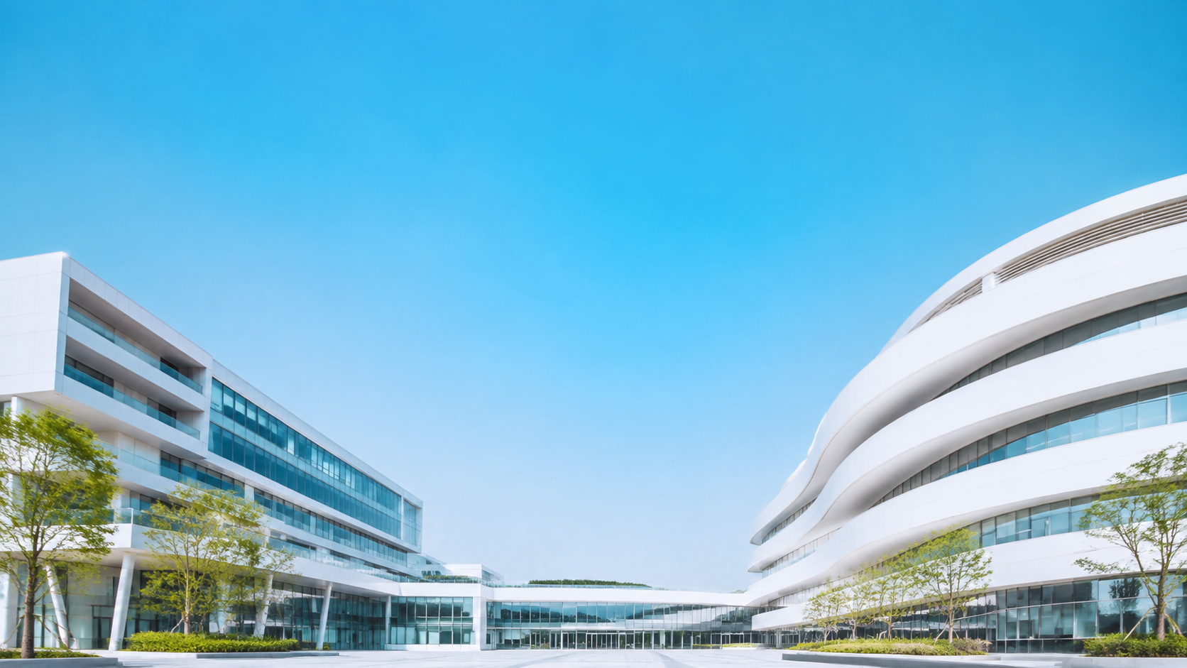 现代白色科技园区建筑